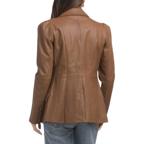 PAIGE Leather Ciarra Blazer - Picture 2 of 2